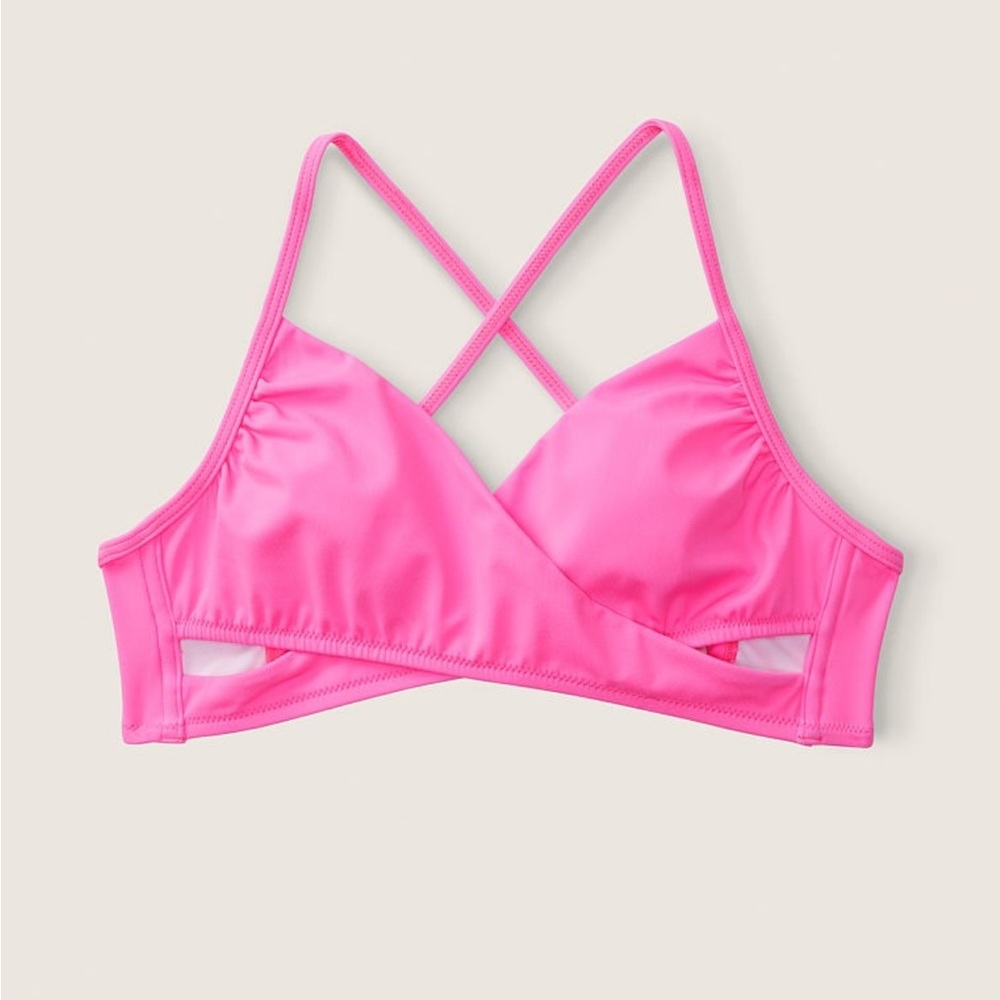 Victoria’s Secret PINK Body Wrap Bikini Top, XL, New W/ Tags